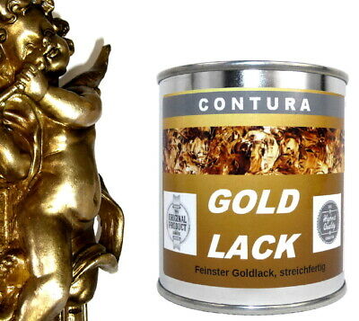 Goldlack Bilderrahmen Möbel Goldfarbe 6,20€100ml Lack 125ml Effektlack Blattgold